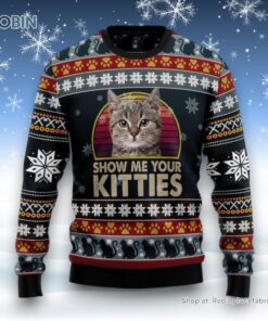 Cat Keep It Classy For Christmas Ugly Christmas Sweater, Christmas Gift For Cat Love