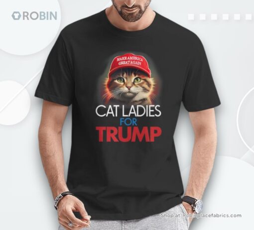 Cat Ladies For Trump Presidential Election Shirt
