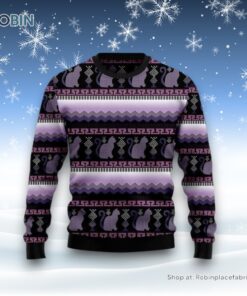 Cat Purple Ugly Christmas Sweater, Christmas Gift For Cat Love