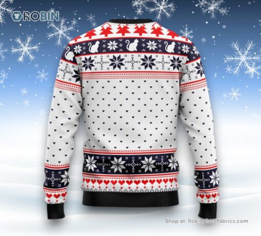 Cat Ugly Christmas Sweater, Christmas Gift For Cat Love