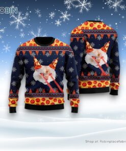 Cat With Lasers Eyes Ugly Christmas Sweater, Christmas Gift For Cat Love