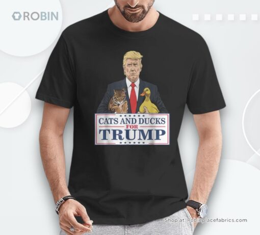 Cats And Ducks For Trump 2024 Kittens And Ducks For Trump Shirt