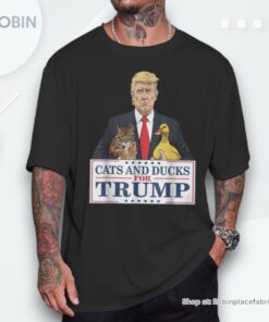 Cats And Ducks For Trump 2024 Kittens And Ducks For Trump Shirt