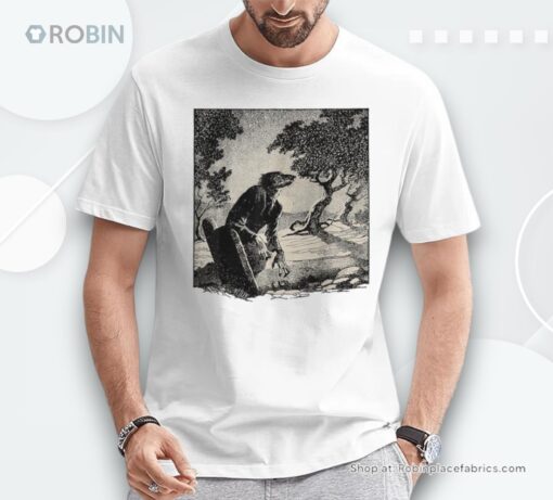 Cemetery Halloween Monster Vintage Horror Movie Werewolf Shirt