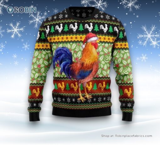 Chicken Cluck ry Ugly Christmas Sweater For Men And Women, Farm Ugly Sweater