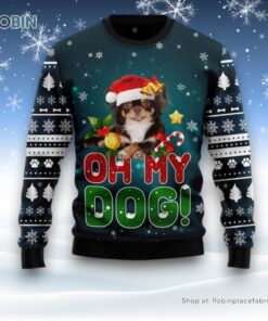 Chihuahua Oh My Dog Ugly Christmas Sweater, Christmas Gift For Dog Love
