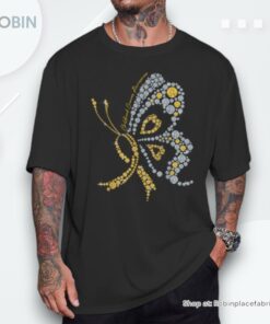 Childhood Cancer Awareness Gold Butterfly Warrior Supporter Shirt