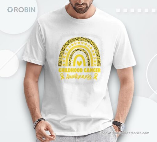 Childhood Cancer Awareness Gold Rainbow Childhood Cancer Shirt
