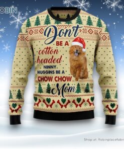 Chow Chow Mom Ugly Christmas Sweatshirt, Sweater, Christmas Gift For Dog Love