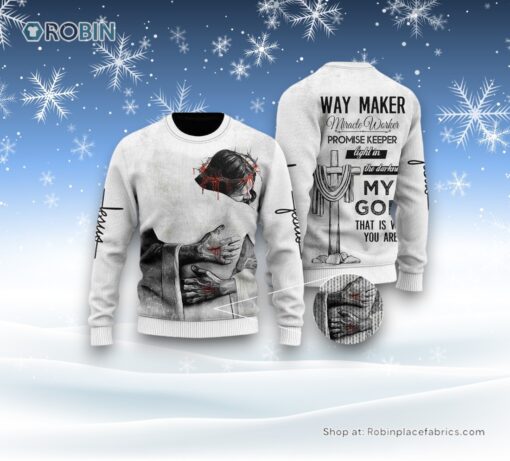 Christian Jesus Easter Ugly Christmas Sweater For Men & Women, Christian Sweater, God Gift