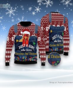 Christmas & Chicken Ugly Christmas Sweater For Men And Women, Farm Ugly Sweater