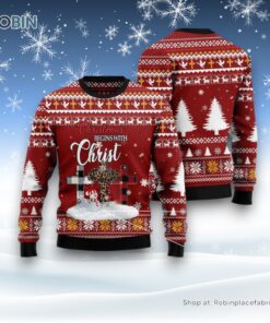 Christmas Begins With Christ Ugly Christmas Sweater