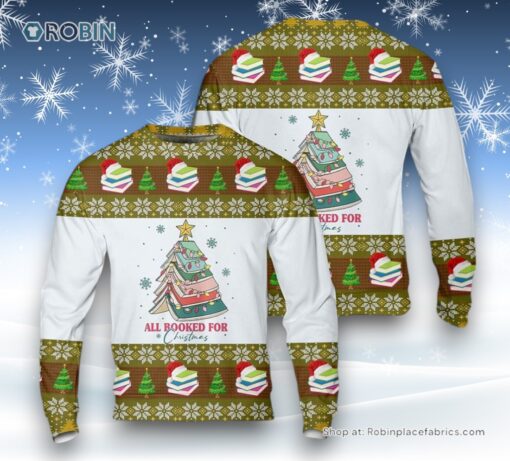 Christmas Book Tree Ugly Christmas Sweater For Men And Women, Christmas Gift