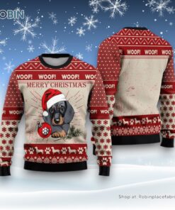 Funny Flamingo With Red Truck Christmas Holiday Ugly Christmas Sweater