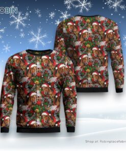 Christmas Horse Horseshoe And Christmas Lights Ugly Christmas Sweater, Christmas Gift, Farmers Sweater Christmas Horse Horseshoe And Christmas Lights Ugly Christmas Sweater, Christmas Gift, Farmers Sweater