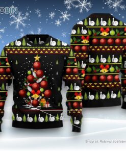 Christmas Tree Ugly Sweater, Bowling Christmas Tree Ugly Christmas Sweatshirt, Sweater, Funny Xmas Sweater