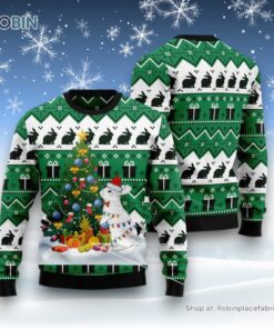 Christmas Tree Ugly Sweater, Christmas Tree Rabbit Ugly Christmas Sweater, Funny Xmas Sweater