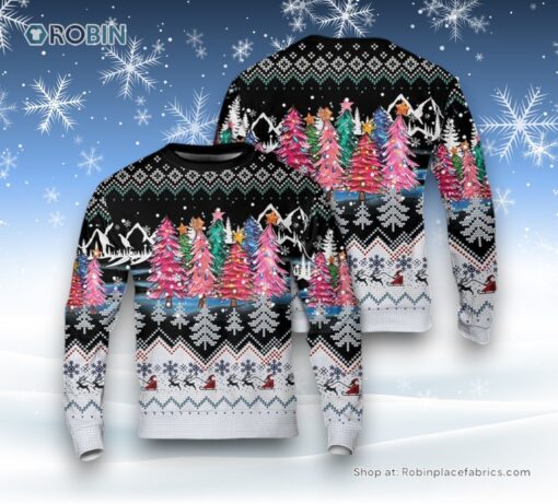 Christmas Trees With Lights Ugly Christmas Sweater For Men And Women, Christmas Gift