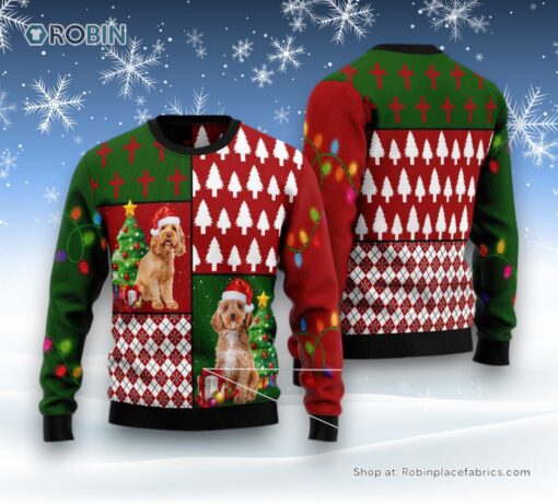 Cockapoo Hohoho Ugly Christmas Sweatshirt, Sweater