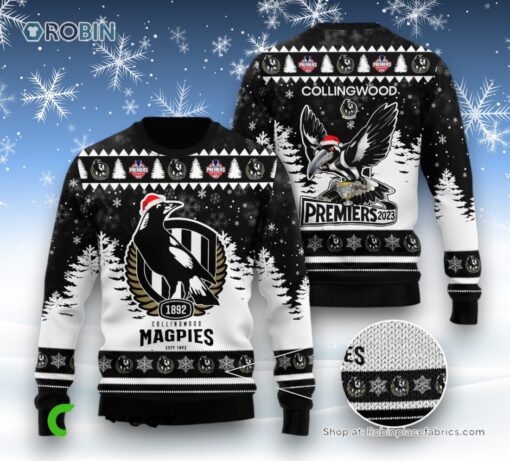 Collingwood Magpies Premiers 2023 Ugly Sweater and Sweatshirt