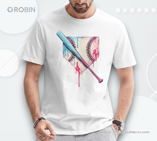 Cool Sport Baseball Home Plate Drip With Sprinkles Drip Shirt