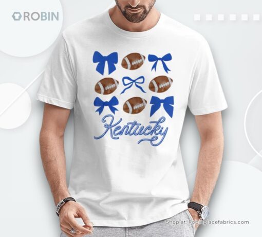 Coquette Bow Football Kentucky Shirt