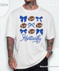 Coquette Bow Football Kentucky Shirt