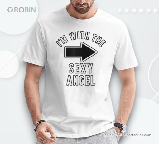 Couples Halloween Costume I’m With The Sexy Angel Shirt