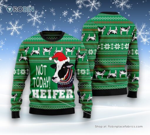 Cow Not Today Ugly Christmas Sweater