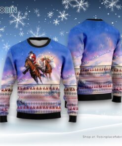 Cowboy Santa Claus Ugly Sweater For Men And Women, Christmas Gift