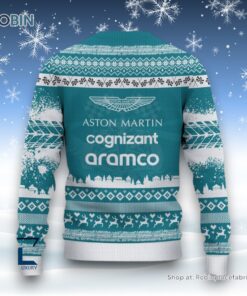 Custom Name Aston Martin Cognizant F1 Team Ugly Sweater and Sweatshirt Custom Name Aston Martin Cognizant F1 Team Ugly Sweater and Sweatshirt