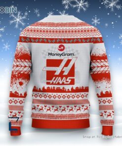 Custom Name Haas F1 Team Ugly Sweater and Sweatshirt