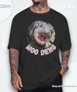 Cute Baby Hippo Moo Deng Bouncy Pig In Thai Hippopotamus Shirt Cute Baby Hippo Moo Deng Bouncy Pig In Thai Hippopotamus Shirt