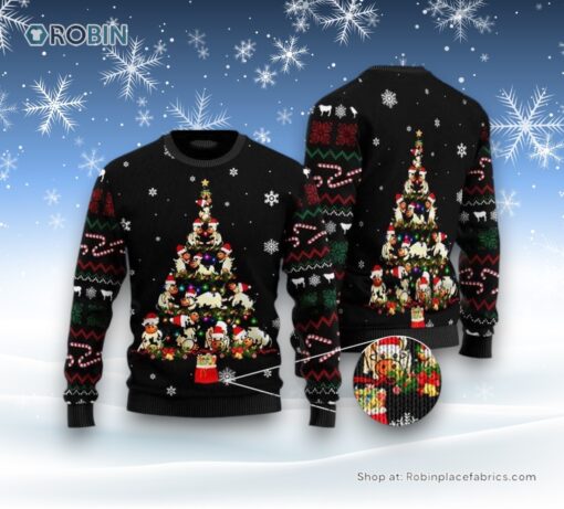 Cute Cow Merry Christmas Ugly Christmas Sweater For Men And Women, Farm Ugly Sweater