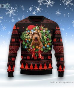 Cute Goldendoodle Dog Ugly Christmas Sweater, Christmas Gift For Dog Love