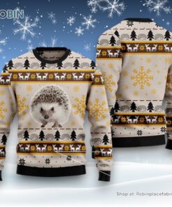 Cute Hedgehog Ugly Christmas Sweater