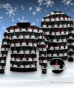 Cute Merry Catmas Ugly Christmas Sweater, Christmas Gift For Cat Love