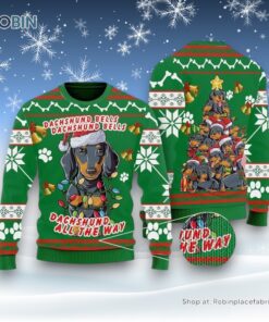Dachshund Dog Bells Christmas Ugly Christmas Sweater, Christmas Gift For Dog Love