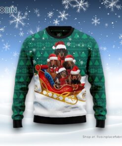 Dachshund Dog Snow Ugly Christmas Sweater, Christmas Gift For Dog Love Dachshund Dog Snow Ugly Christmas Sweater, Christmas Gift For Dog Love