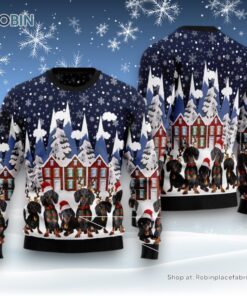 Dachshund Family Ugly Christmas Sweater