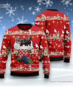 Dachshund Light Up Ugly Christmas Sweatshirt, Sweater