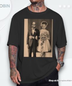 Dapper Frankenstein Wedding Day Monster Halloween Shirt