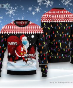 Dashing Through The Corona Ugly Christmas Sweatshirt, Sweater