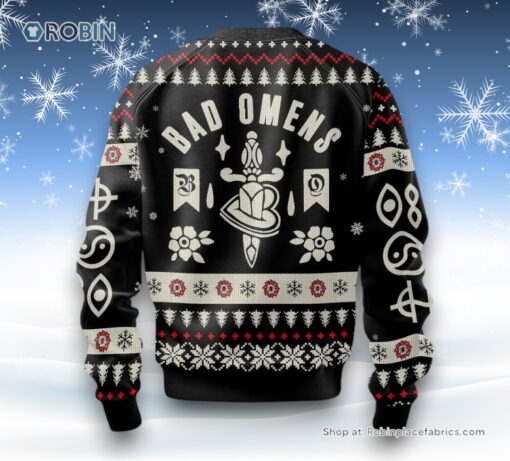 Dead On The Inside Bad Omens Ugly Sweater and Sweatshirt