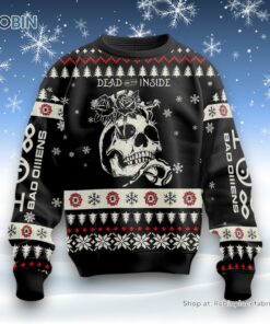Dead On The Inside Bad Omens Ugly Sweater and Sweatshirt Dead On The Inside Bad Omens Ugly Sweater and Sweatshirt