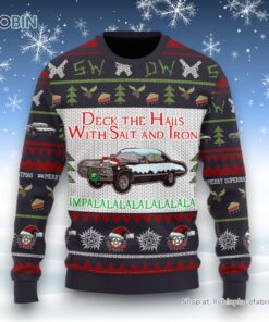 Deck The Halls With Salt And Iron Merry Supernatural Sweater and Sweatshirt Christmas