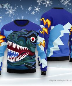 Dinosaur Face Ugly Christmas Sweater