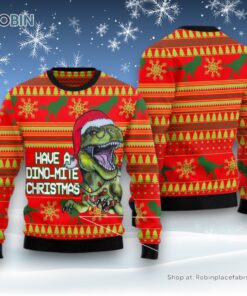 Dinosaur Funny Ugly Christmas Sweater