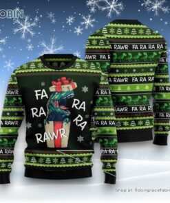 Dinosaur Gift Farararawr Ugly Christmas Sweater