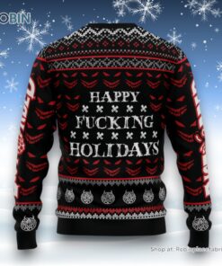 Disturbed Happy Fucking Holidays Ugly Sweater and Sweatshirt